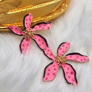 New ZARA tropical flower stud earrings